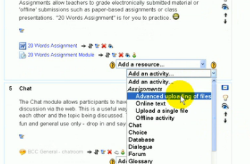Assignments in Moodle