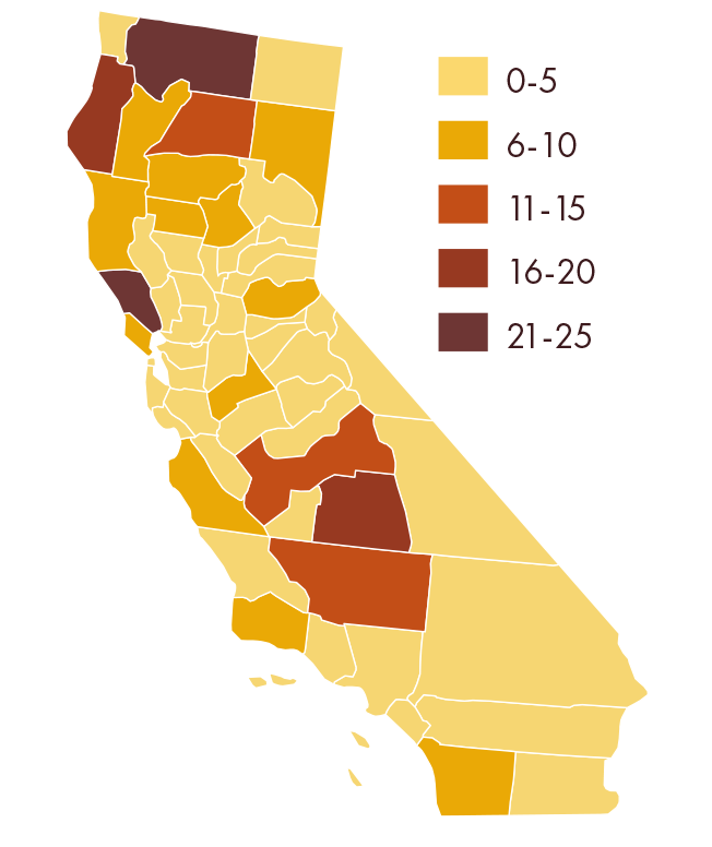 CA map