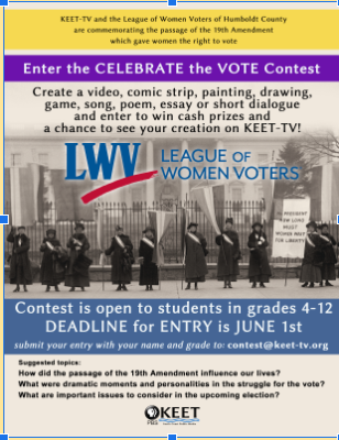 Celebrate the VOTE contest for 4th-12th Grade