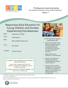 CPIN Early Ed Homeless