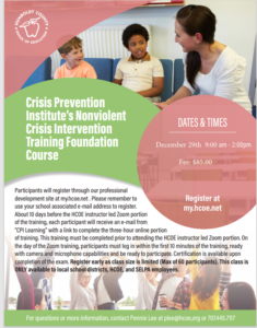 Crisis Prevention Institute Training 