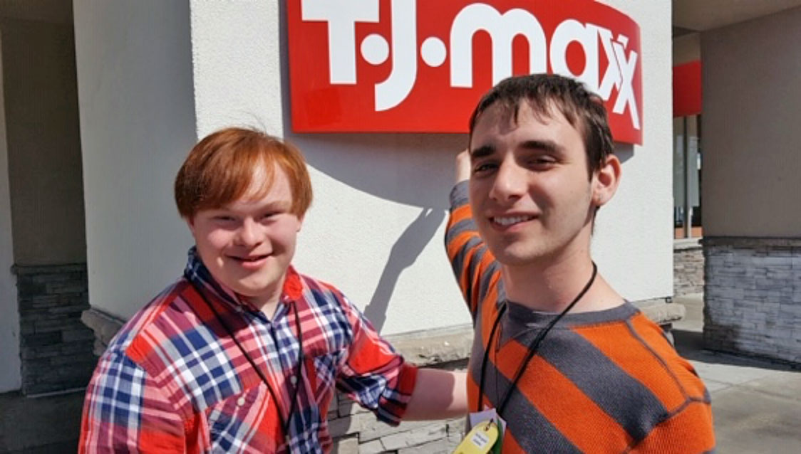 Two student employees at TJ Maxx