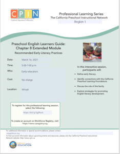 CPIN Preschool English Learners Guide