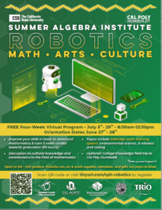 Summer Algebra Institute Robotics Math Arts Culture