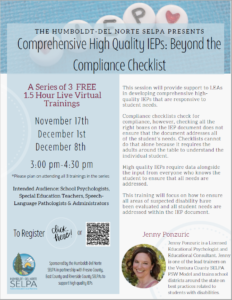 Selpa Presents Comprehensive High Quailty IEPS Beyond the Compliance Checklist