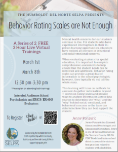 Behavior Rating Scales are Not Enough March