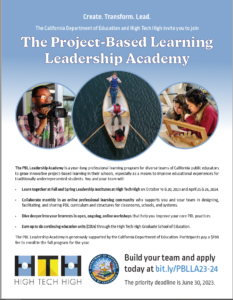 Project-Based Learning Leadership Academy