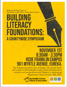 Building Literacy Foundations A Countywide Symposium Flyer