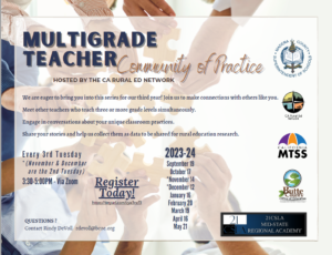 Multigrade Teacher Community of Practice Flyer