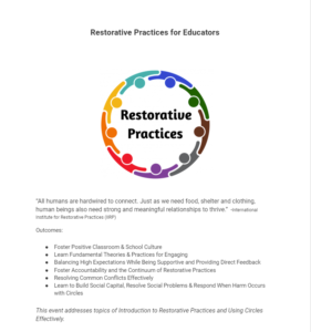 Restorative Practices for Educators DEC 24