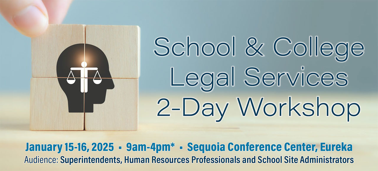 School & College Legal Services 2-Day Workshop